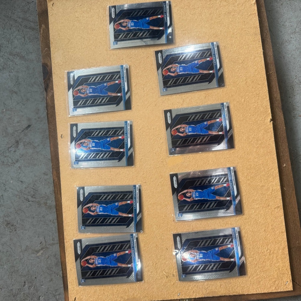 Panini Prizm Basketball Cards Landry Shamet Rookie Lot 9 Silver 76ers 2018-19 RC